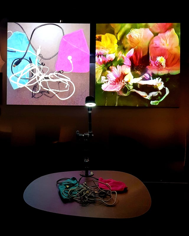 Learning to See (Interactive) installation view at AI: More than Human, Barbican Centre, London, UK, 2019.